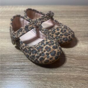 H&M Brown Leopard Print Kids Dress Shoes